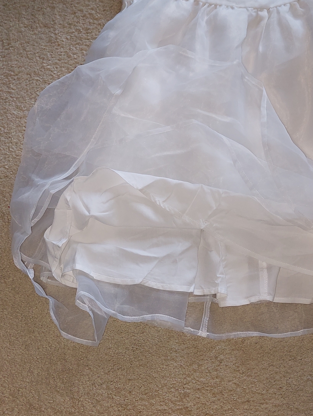 Audrey Parks White Puffy Sleeve Babydoll Mini Dress Sz XL - Picture 10 of 14